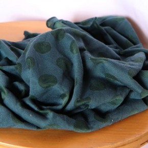 tissu maille fine à pois vert - un chat sur un fil