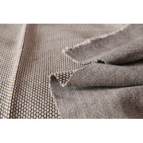 tissu maille pour pull - noir et écru