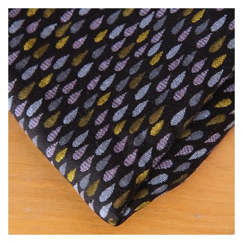 tissu jacquard imprimé goutte - coupon tissu