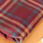 tissu en twill de coton carreaux - bordeaux