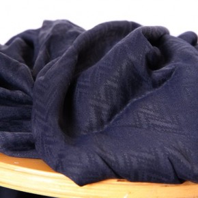 tissu jacquard de viscose MARINE - un chat sur un fil