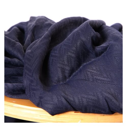 tissu jacquard de viscose MARINE - un chat sur un fil
