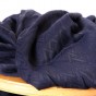 tissu jacquard de viscose MARINE - un chat sur un fil