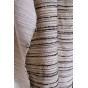 joli jacquard rayures - noir et écru