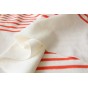 jersey marinière corail et blanc - un chat sur un fil