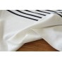 maille marinière marine et blanc - un chat sur un fil