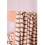 joli tissu fluide camel et écru