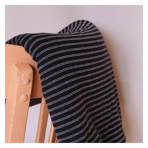 tissu sweat rayures - marine et blanc