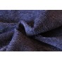 velours matelassé bleu chiné - un chat sur un fil