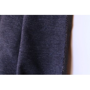 tissu velours matelassé bleu chiné