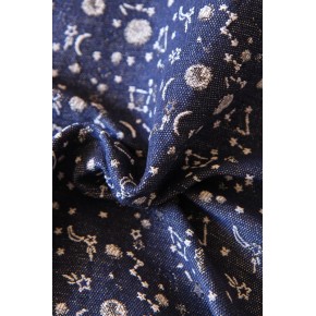 tissu jacquard upcyclé - bleu foncé jean