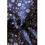 tissu jacquard upcyclé - bleu foncé jean