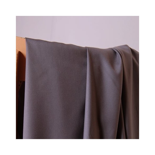 tissu gabardine souple - gris clair