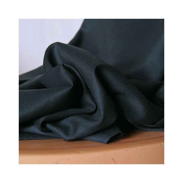 tissu gabardine souple - vert bouteille