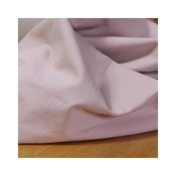 jersey coton rose clair
