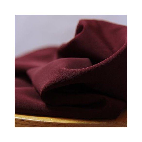 Crêpe luxury bordeaux - polyester