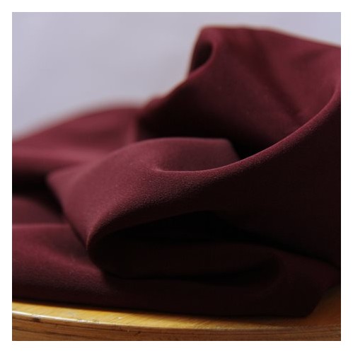 Crêpe luxury bordeaux - polyester