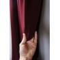 joli crêpe de polyester haut de gamme bordeaux