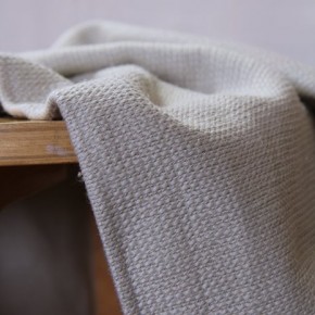 joli tissu beige ficelle - tissu pour veste ou blouson