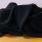 tissu crêpe de viscose et laine noir