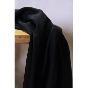 tissu crêpe fin et fluide - noir
