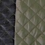 tissu matelassé réversible - kaki et noir