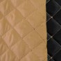 tissu matelassé réversible - BEIGE et noir