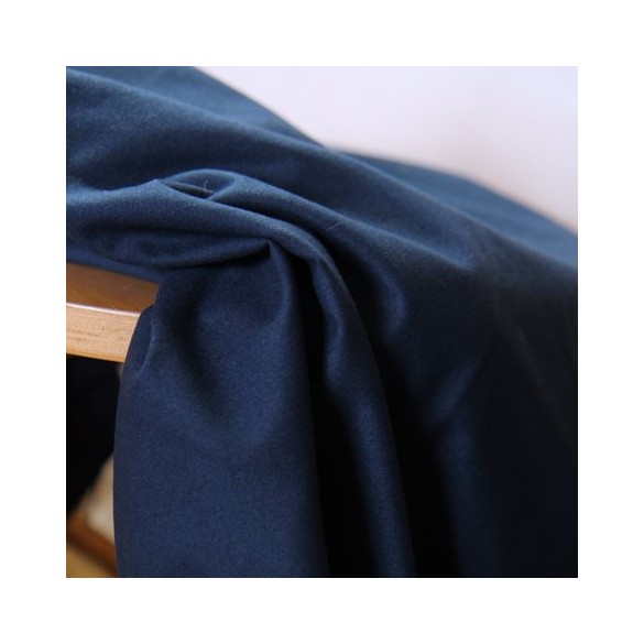 tissu tailleur bleu profond - tissu upcyclé