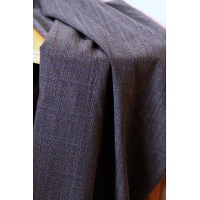 tissu fluide gris foncé à carreaux