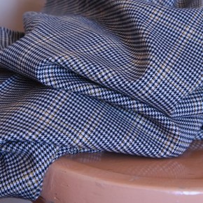 tissu gabardine souple à carreaux