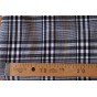 tissu gabardine souple à carreaux
