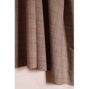 tissu sergé souple à carreaux