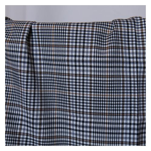 joli sergé prince de galles - marron gris et noir