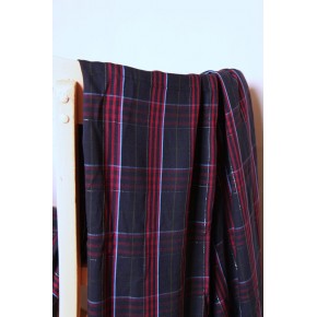 tissu viscose à carreaux - blouse fluide