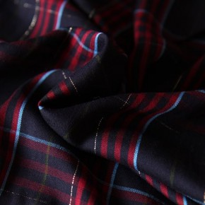 tissu viscose à carreaux chic - blouse fluide