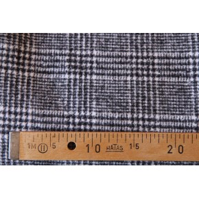 tissu carreaux noir et blanc pour veste ou manteau