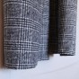 tissu carreaux prince de galles - noir et blanc