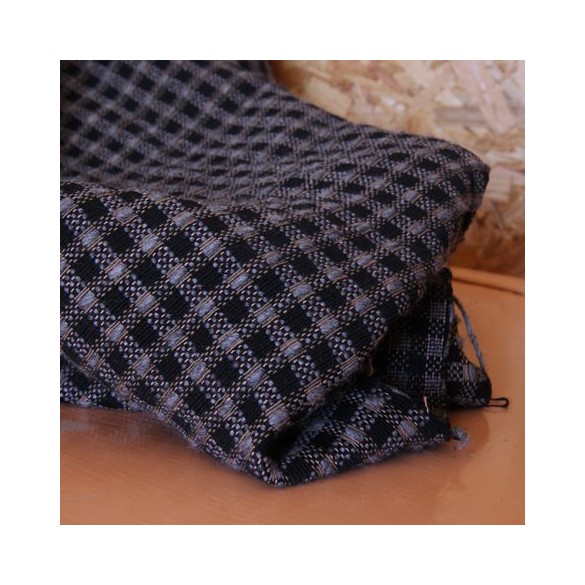 tissu upcyclé - tissu français à carreaux