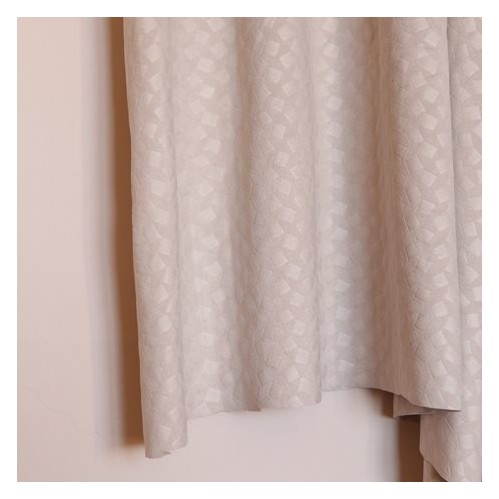 tissu suédine beige motif carré