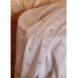 tissu beige motif pois en suédine - un chat sur un fil