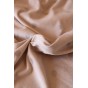 tissu fin en suédine beige à pois argentés