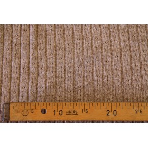 tissu maille tricot - beige chiné
