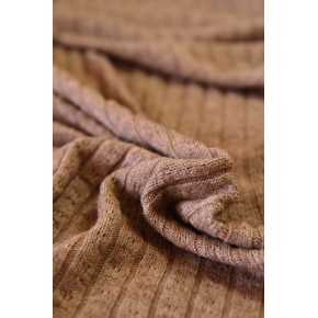 tissu maille tricot - beige taupe chiné