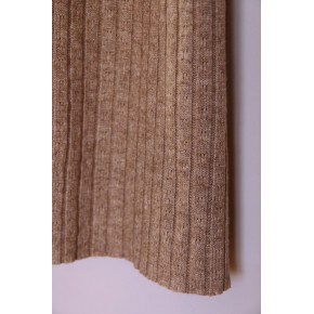 jolie maille ajourée beige chiné - un chat sur un fil