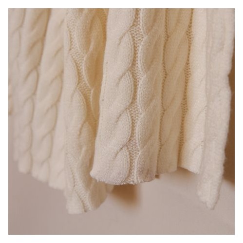 tissu maille tricot - écru