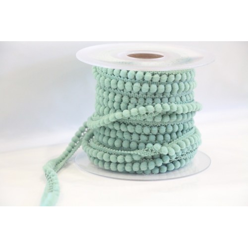 Galon petits pompons vert tendre Galon petits pompons vert tendre