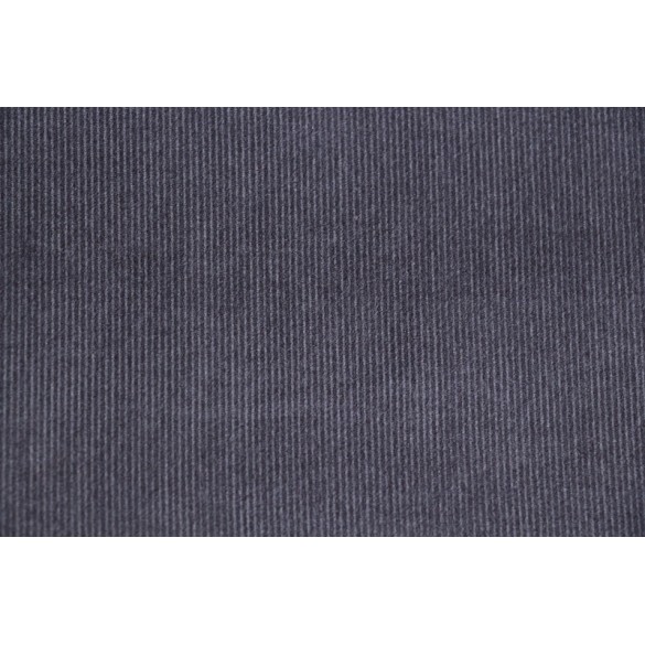 Velours milleraies gris anthracite
