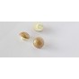 Bouton boule paillettes mordorées