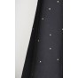 Viscose noire Pois dorés