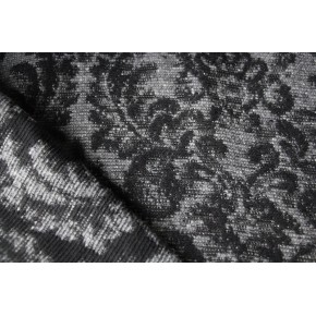 Jacquard baroque noir et gris